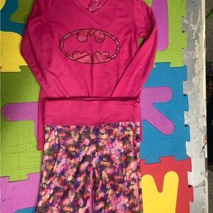 Pink Batman Pajama Set, size 7/8